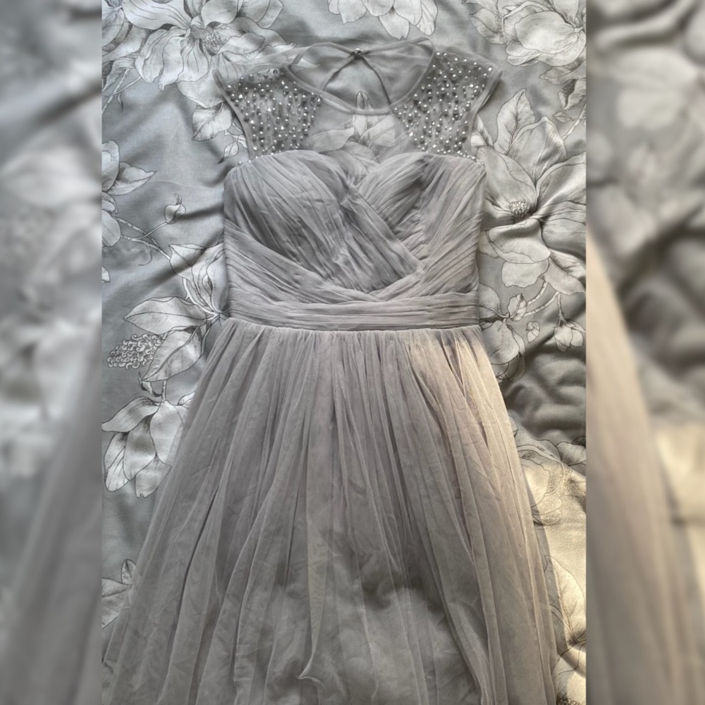 Grey Short Prom/Date Dress